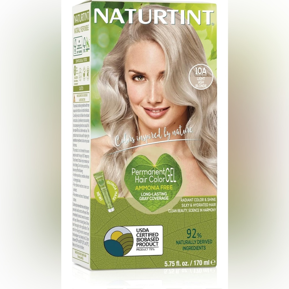 Naturtint 10A Light Ash Blonde Permanent Hair Color Gel